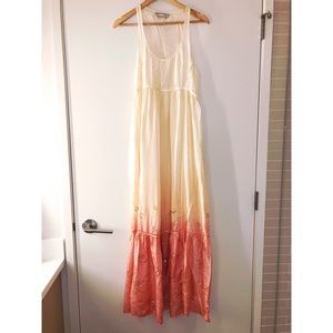 Silk - Hand embellished maxi dress